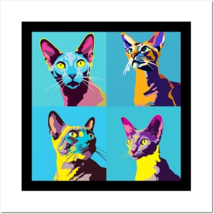 Oriental Short Hair Pop Art - Cat Lover Gift Posters and Art